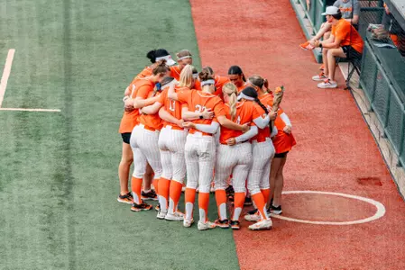Cowgirl Softball Team Huddle