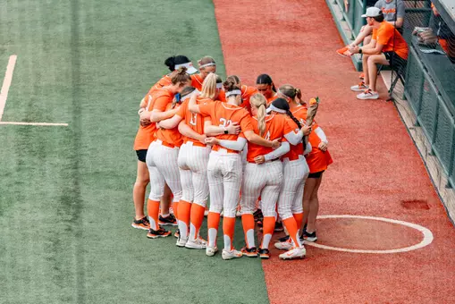 Cowgirl Softball Team Huddle
