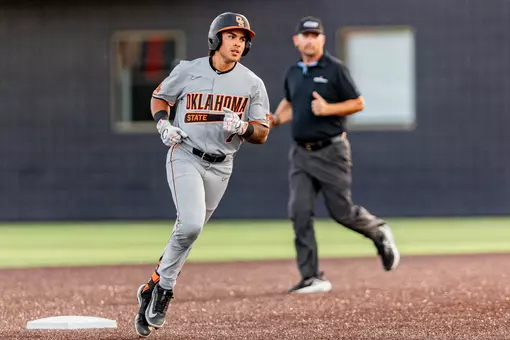 Image Taken at the Oral Roberts Golden Eagles vs Oklahoma State Cowboys Baseball Game, Tuesday, May 12, 2026, Chapman Field, Tulsa, OK. Bruce Waterfield/OSU Athletics