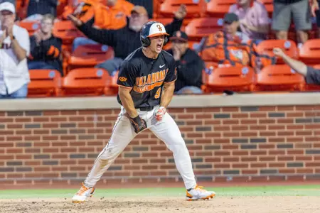 Image Taken at the Oklahoma State Cowboys vs TCU Horned Frogs Baseball Game, Saturday, May 2, 2026, O'Brate Stadium, Stillwater, OK. Bruce Waterfield/OSU Athletics