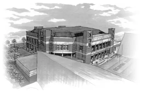 2000 Athletics Center Rendering - Gallagher-Iba Arena