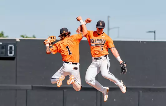 Thompson & Shull celebrate vs. TCU