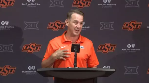 Eric Morris at OSU Football Media Day 2026