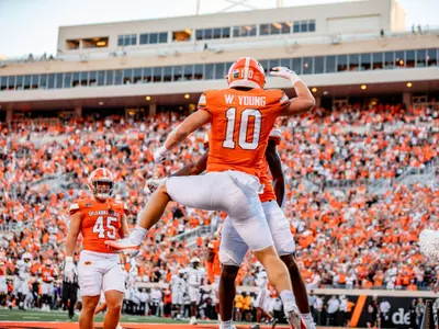 Image Taken at the Oklahoma State Cowboys vs Murray State Racers Football Game, Saturday, September 19, 2026, Boone Pickens Stadium, Stillwater, OK.