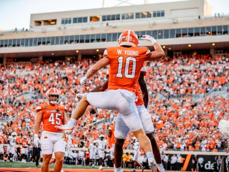 Image Taken at the Oklahoma State Cowboys vs Murray State Racers Football Game, Saturday, September 19, 2026, Boone Pickens Stadium, Stillwater, OK.