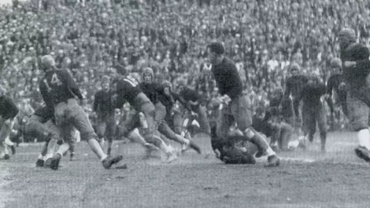 Game action from the 1927 Egg Bowl.