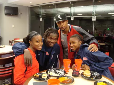 The party was hosted by the Student-Athlete Advisory Committee.