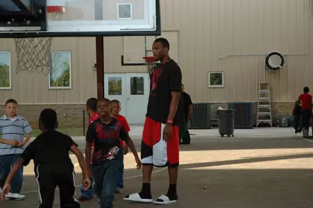 Graham at the local Boys and Girls Club