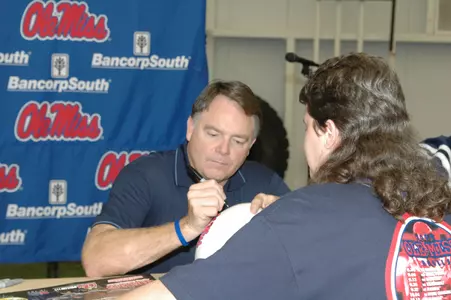 Ole Miss Head Coach Houston Nutt (Photo Courtesy of Joey Brent)
