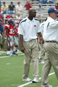 Former Rebel player and GA Grant Heard returns as wide receivers coach.