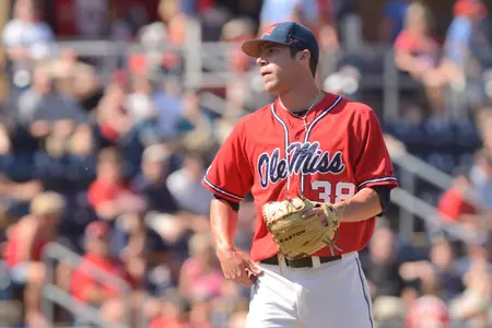 Brett Huber and the Red team take the field to face Tanner Mathis and the Blue team on Wednesday.