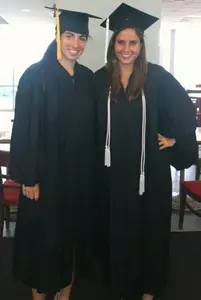 Kristi Boxx and Gabby Rangel, four-year letterwinners on the women's tennis team, graduated in May of this year.