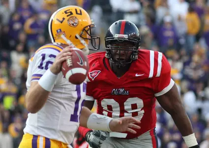 Peria Jerry led the Rebel defense to a big day in Baton Rouge.