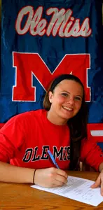 Courtney Syrett has signed a national letter of intent to play softball at Ole Miss.