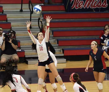 Amanda Philpot had her third triple-double of the season Friday night, finishing with 40 assists, 11 kills and 11 digs.