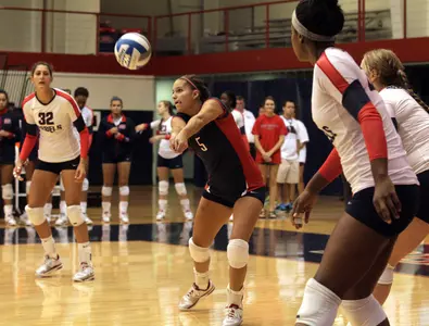 Ashley Veach is second in the SEC in digs per set with 5.02.