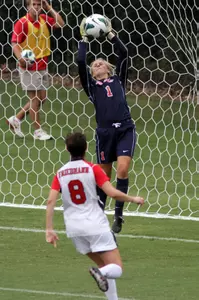 Kelly McCormick posted her fifth shutout of the season with a 1-0 win at Alabama.