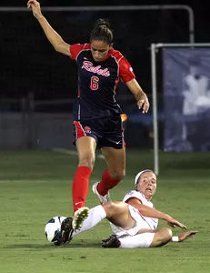 Rafaelle Souza scored her 10th goal of the season against the Gators on Friday night.
