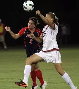 Erin Emerson had a pair of shots for the Rebels against Auburn on Sunday.