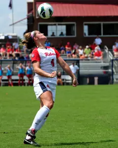 Alix Hildal scored one of the Rebels' four goals on the night against UAB.