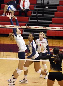 Aubrey Edie had a double-double at Georgia, including a season-high 44 assists and a season-high 16 digs.