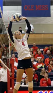 Freshman setter Aubrey Edie passed out a career-high 48 assists.