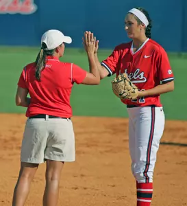 Redshirt freshman pitcher Emily Gaitan has impressed coaches this fall.