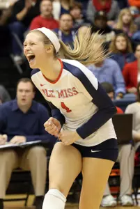 Freshman setter Aubrey Edie passed out a single-match program record 61 assists Wednesday vs. LSU.