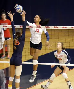 Nakeyta Clair had a team-high 11 kills at Mississippi State last season as a freshman.