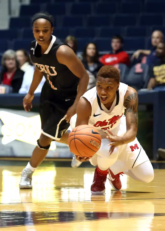Tia Faleru scored a team-high 18 points to lead the Rebels against Jacksonville State.
