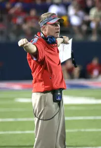 Ole Miss head coach Hugh Freeze (photo by Joshua McCoy)