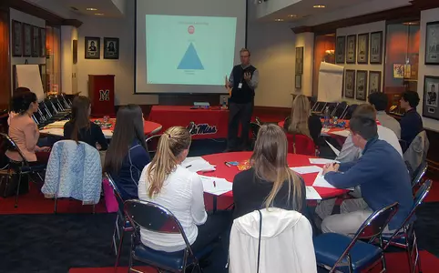 Members of the Ole Miss SAAC particpated in a two-day leadership retreat.