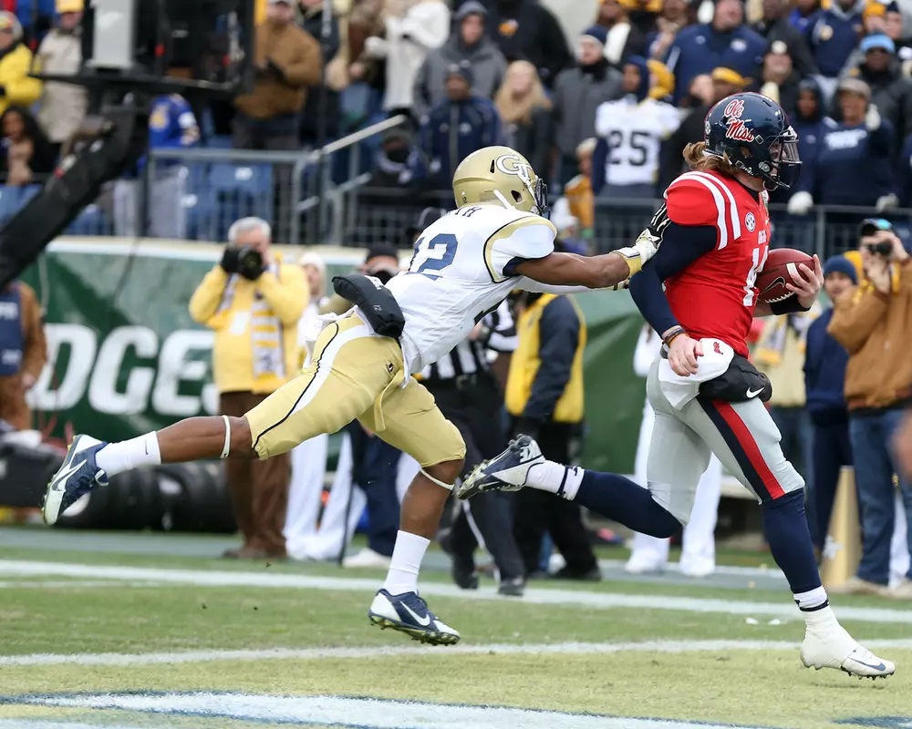 Junior quarterback Bo Wallace was named MVP of the Franklin American Mortgage Company Music City Bowl.