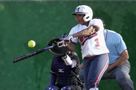 Freshman Bri Payne hit her second home run of the season Saturday against South Alabama.