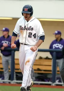 Sikes Orvis and the Rebels host Rhode Island in a three-game series this weekend.