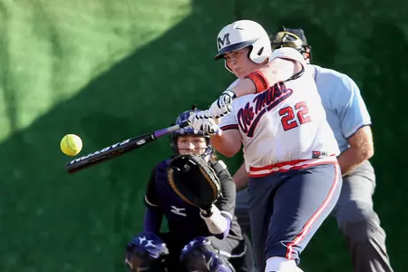 Londen Ladner went 2-3 Sunday at No. 15 Kentucky.