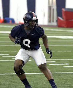 D.T. Shackelford during Monday's practice (photo by Joshua McCoy)