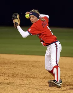 Freshman shortstop Haley Culley went 1-1 against Georgia with a single.