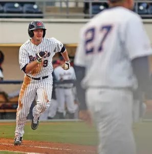 Auston Bousfield and the Rebels will face the Florida Gators in a three-game series this weekend.