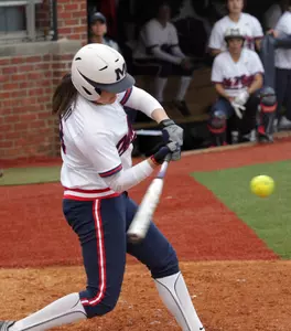 Junior outfielder Natalie Nimmo hit her third double in the last two games Friday evening.