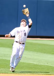 Austin Anderson drove in one of the Rebels' runs on Tuesday night at Southern Miss.