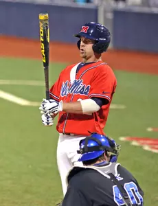 Tanner Mathis went 4-for-4 to lead the Rebels at the plate against No. 2 LSU on Thursday.