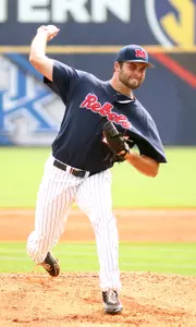 Sam Smith tied a career-long with 6.0 innings pitched against Arkansas on Wednesday.