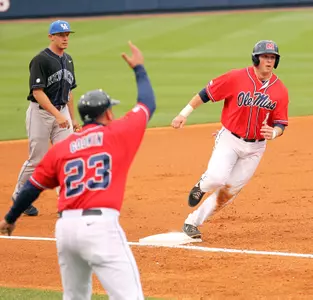 Preston Overbey hit a three-run home run on Friday in the series-opening win.