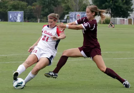 Mandy McCalla scored one of four goals for the Rebels in the season opener on Friday night.