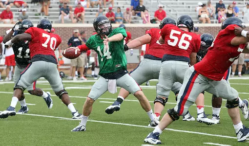 Bo Wallace is on watch lists for the Maxwell, O'Brien and Manning Awards. (photo by Joshua McCoy)