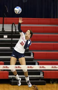 Senior Kara Morgan had a season-high 14 kills vs. Stephen F. Austin on Friday afternoon.