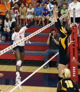 Sophomore Ty Laporte is averaging a team-high 2.58 kills per set.