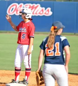 Sophomore Madi Osias hit a pair of doubles Thursday and one home run.