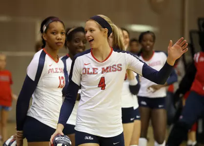 Freshman setter Aubrey Edie had 33 assists, nine digs, six kills and two block assists vs. Chattanooga.